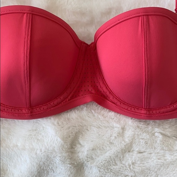 Calia Carrie Underwood Bandeau Swim top rouge red - Picture 4 of 11